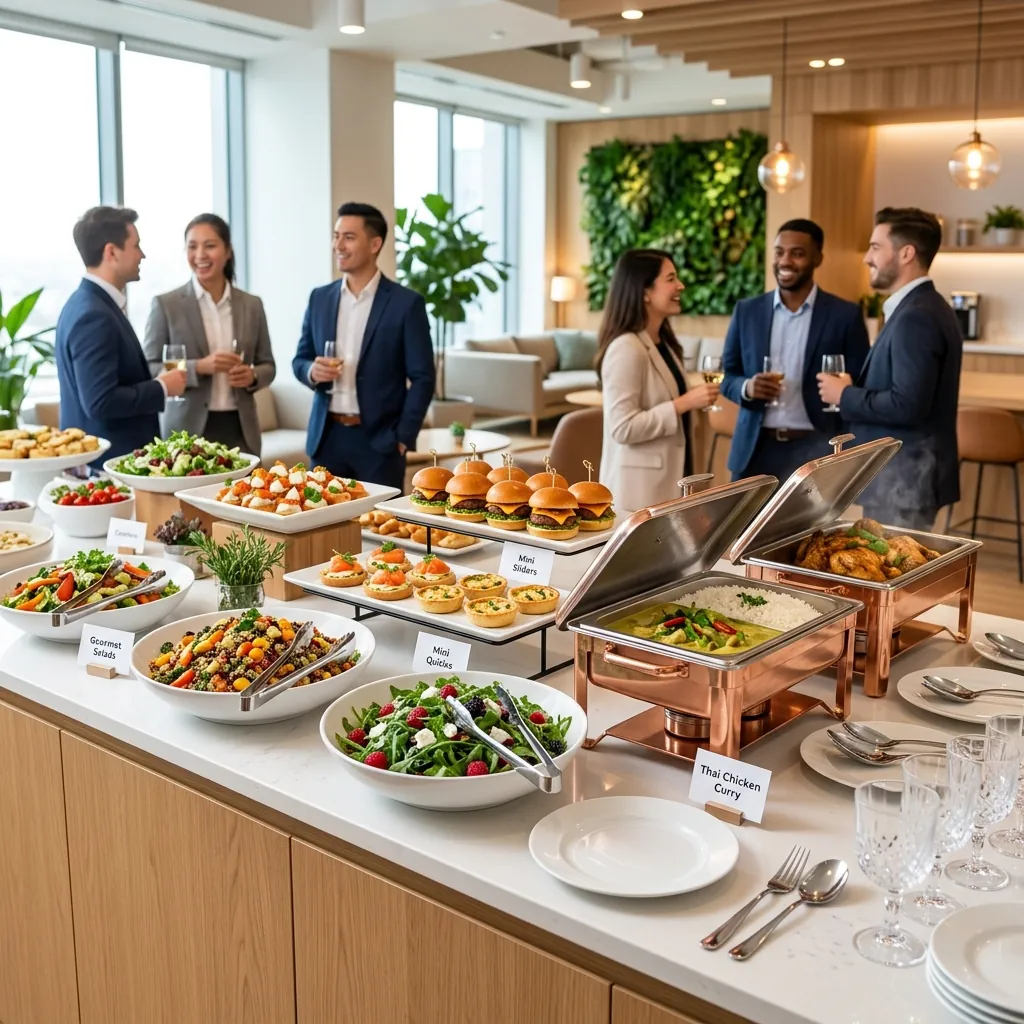 Corporate Office Plating Buffet