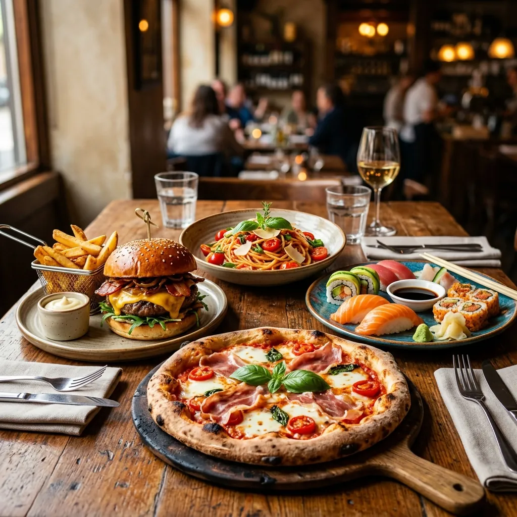 Fresh Gourmet Restaurant Dishes